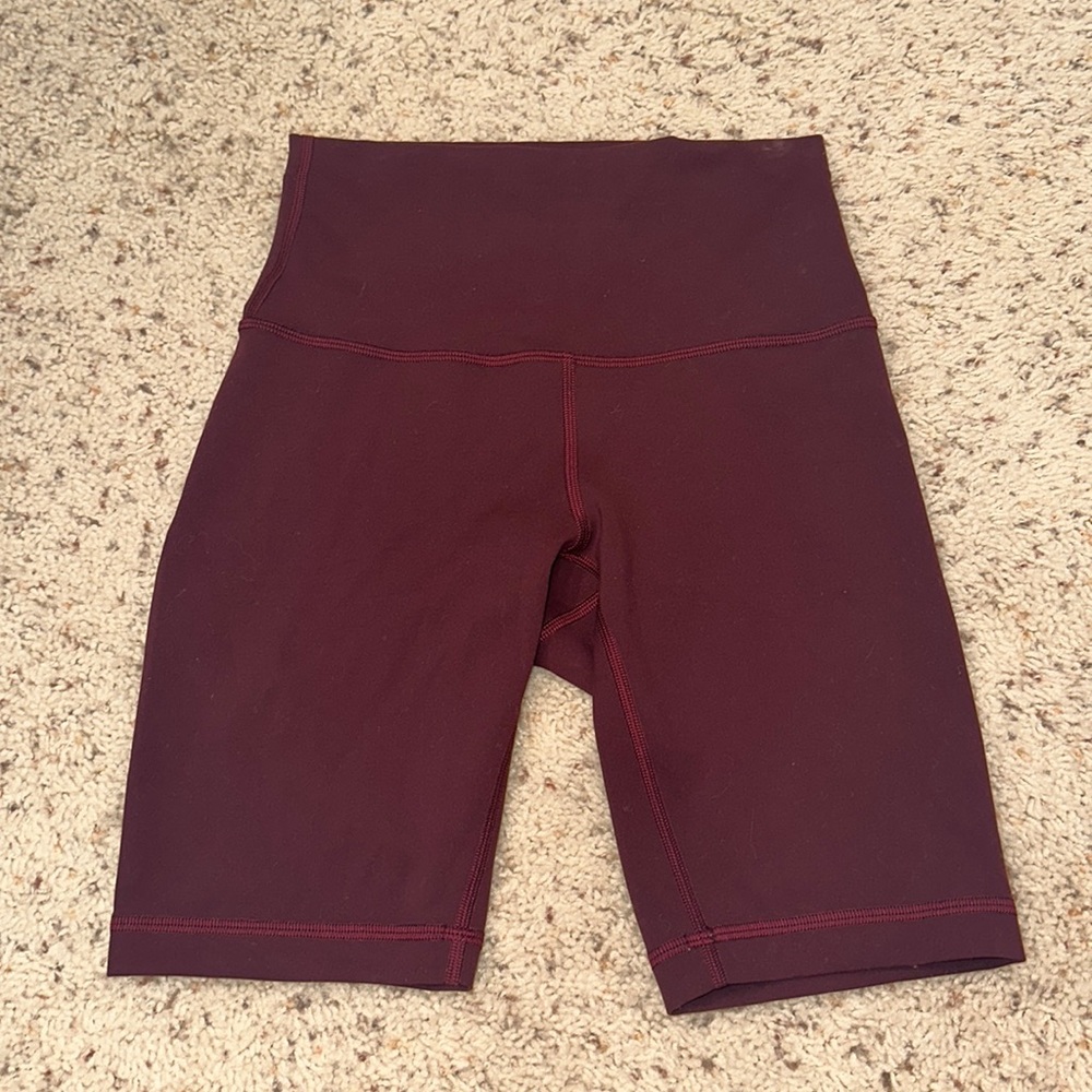 lululemon athletica Burgundy Bike Shorts